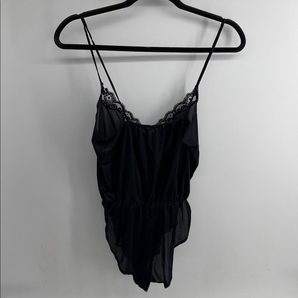 Vintage lace detail lingerie Tessie chemise boudoir one piece romper - Picture 4 of 5
